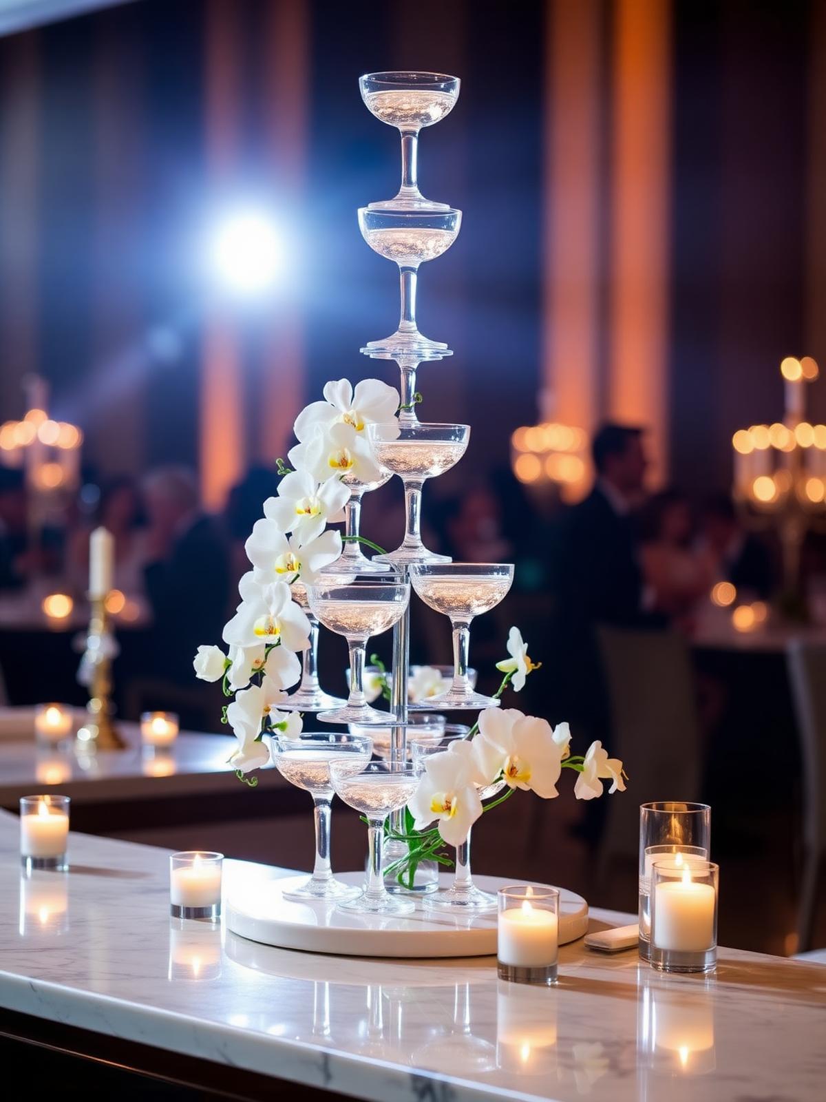 Champagne tower